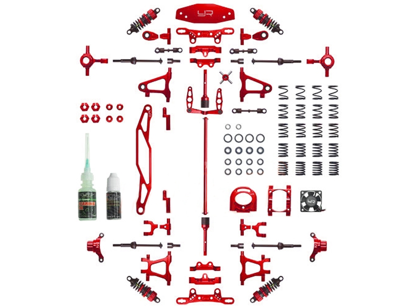 Yeah Racing Aluminium Conversion Kit For Tamiya Tt Red Ck Tt Rd