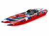 TRX57046-4-REDR - Traxxas DCM M41 Catamaran 40in VXL Brushless TSM - Red R