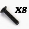 FTX10196 - Ftx Rokatan Flat Head Cross Screw M3x15