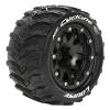 L-T3310SB - Louise RC MT-Cyclone 1/10 Soft Beadlock 0 Offset Hex 12mm Black (2)