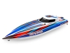 TRX106064-4-BLUE - Traxxas Disruptor 4S VXL 1:10 26in Electric Brushless Race Boat with Rapid Right - Blue