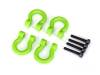 TRX8234-GRN - Traxxas TRX-4 Bumper D-Rings Green (front or rear)/ 2.0x12 CS (4)