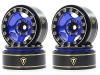 X0042UO7N1 - Treal Hobby 1.0 Beadlock Wheels Rims (4Pk) 5-Star 7mm Hex Hubs for 1/18 TRX4M 1/24 AX24 SCX24 FCX24 RC Crawler-Type B (Blue)