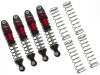 X004CQY2IP - Treal Hobby TRX4M Shocks 59mm Oil-Filled Threaded Dampers (Red)