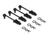 Z-AR390165 - Arrma Body Clip Retainers (Black) (4)