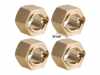 FCX24-07-5 - Injora 7mm Brass Wheel Hex Hub Extenders for FMS FCX24 FCX18 +1mm (4)