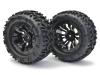 FTX6310B - FTX Carnage Mounted Wheels/Tyres - Black (2)