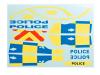 KB48127 - KillerBody Body Decal Sheet Police (for 1/10)