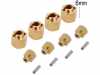 SCX24-34GD-6 - Injora 6mm Brass Wheel Hex Hub Extenders for Axial SCX24