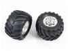 9805619 - Tamiya Rear Tyres And Wheels (Wild Willy 2)