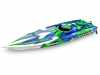 TRX57076-4-GRNR - Traxxas Spartan 2.4GHz TSM VXL-6S Marine, Velineon 540XL - Green R