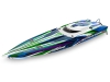 TRX103076-4-GRN - Traxxas Spartan SR VXL 1:10 36in Electric Brushless Race Boat - Green