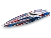 TRX103076-4-RED - Traxxas Spartan SR VXL 1:10 36in Electric Brushless Race Boat - Red