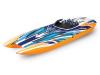 TRX57046-4-ORNGX - Traxxas DCM M41 Catamaran 40in VXL Brushless TSM - Orange X