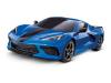 TRX93054-4-BLUE - Traxxas 4TEC 3.0 Chevrolet Corvette Stingray: 1/10 AWD Supercar - Blue