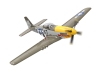 V768-2 - Volantex P-51D Mustang Green 4ch 500mm Brushless With Gyro RTF