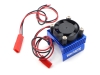 YA-0461BU - Yeah Racing Aluminium 380 Motor Heat Sink with Cooling Fan (Blue)