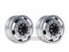 YQW-T06 - Injora Black/Silver CNC Aluminium Wheel Rims for Front 1/14 Tamiya Tractor Truck (2)