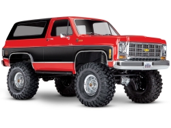 TRX82276-4-RED - Traxxas TRX-4 1979 Chevy Blazer 1:10 4x4 Electric All-Terrain Crawler with Clipless Body - Red