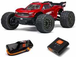 C-ARA4105SV4T1 - Arrma 1/10 VORTEKS 4X2 BOOST MEGA 550 Brushed Stadium Truck RTR with Battery and Charger - Red