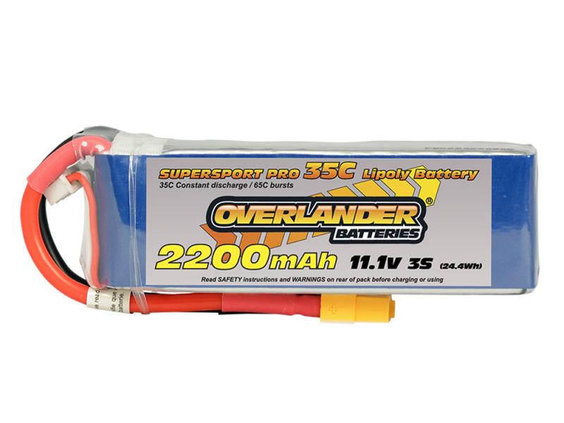 Overlander Sport 11.1V 2200 mAh 35C LiPo Pack (XT60) 0002646