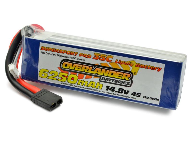 Overlander SuperSport 14.8v 6250mAh 35C LiPo Stick Pack - Traxxas 0002770TRX