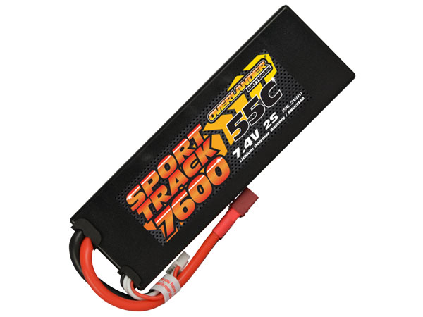 Overlander 7600mAh 2S 7.4v 55C LiPo Battery in Hard Case 0003142