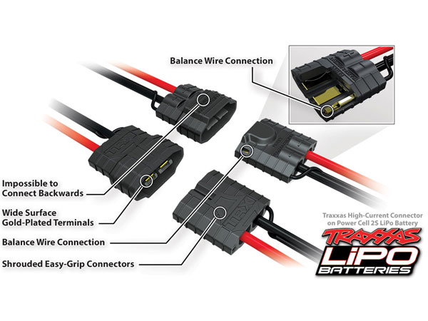 Traxxas 5800mah 7.4v 2-Cell 25C LiPo Battery ID Connector TRX2843X