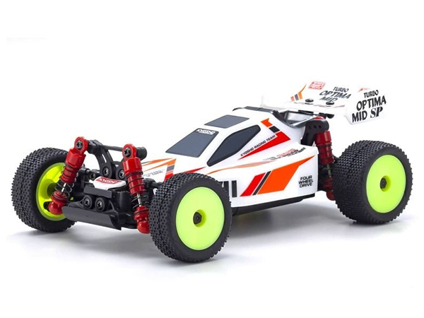 Kyosho Mini-Z MB010 Readyset 4WD Turbo Optima Mid Special - White 32095W