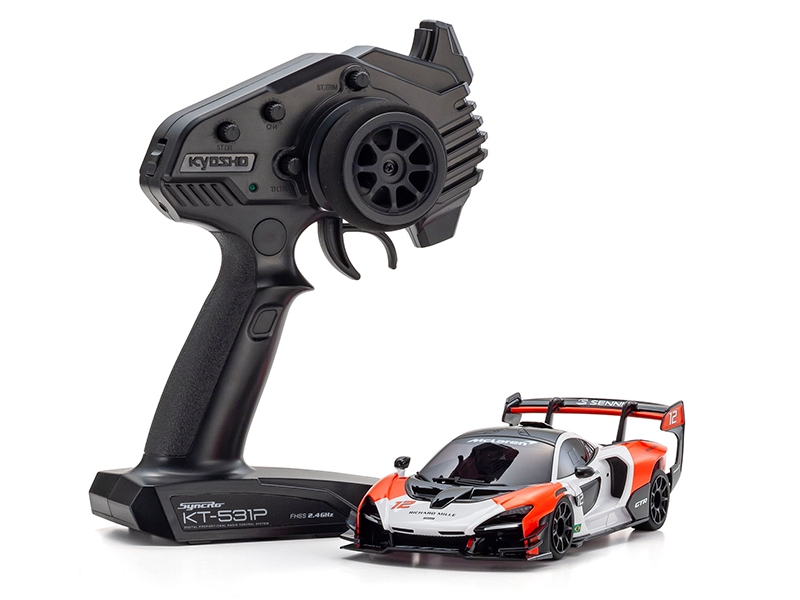 Kyosho Mini-Z RWD McLaren Senna GTR White-Red (W-MM/KT531P) 32340WR