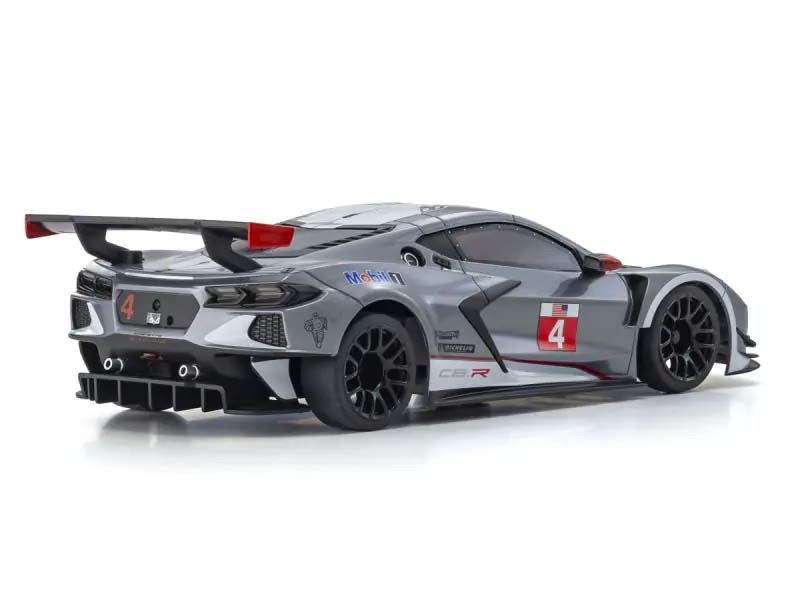 Kyosho Mini-Z MR04 RWD Corvette C8-R Gun Metal/White (W-MM/KT531P) 32356GMW