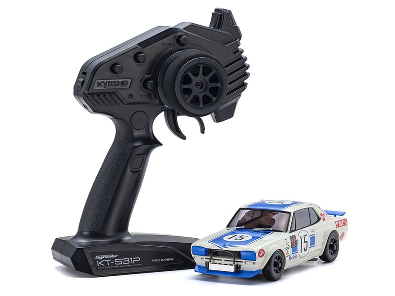 Kyosho Mini-Z AWD Skyline 2000GT-R KPGC10 Racing 72 Blue No15 (MA020/KT531P) 32643BL