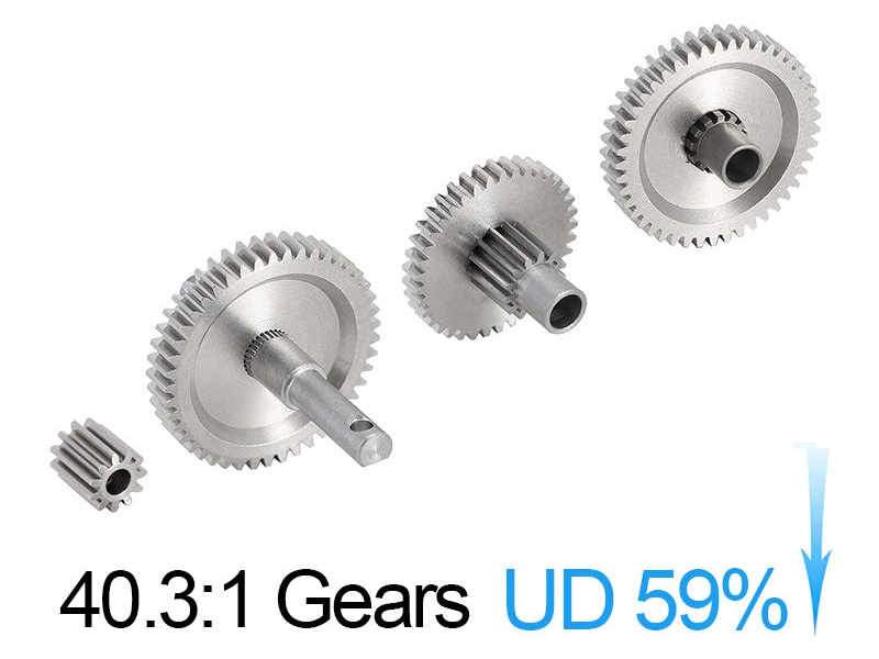 Injora Stainless Steel 40.3:1 Low Range Transmission Gear Set for 1/18 TRX4M 4M-36