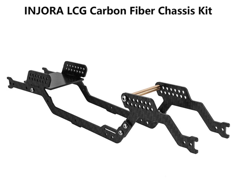 Injora LCG Carbon Fiber Chassis Kit Frame Girder for 1/18 TRX4M Defender 4M-32