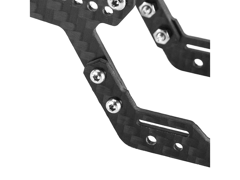 Injora LCG Carbon Fiber Chassis Kit Frame Girder for 1/18 TRX4M Defender 4M-32