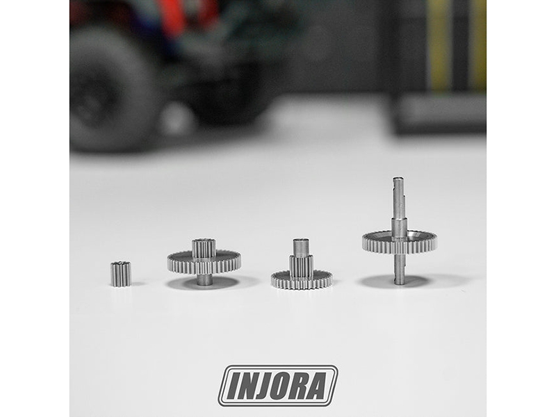 Injora Stainless Steel 40.3:1 Low Range Transmission Gear Set for 1/18 TRX4M 4M-36