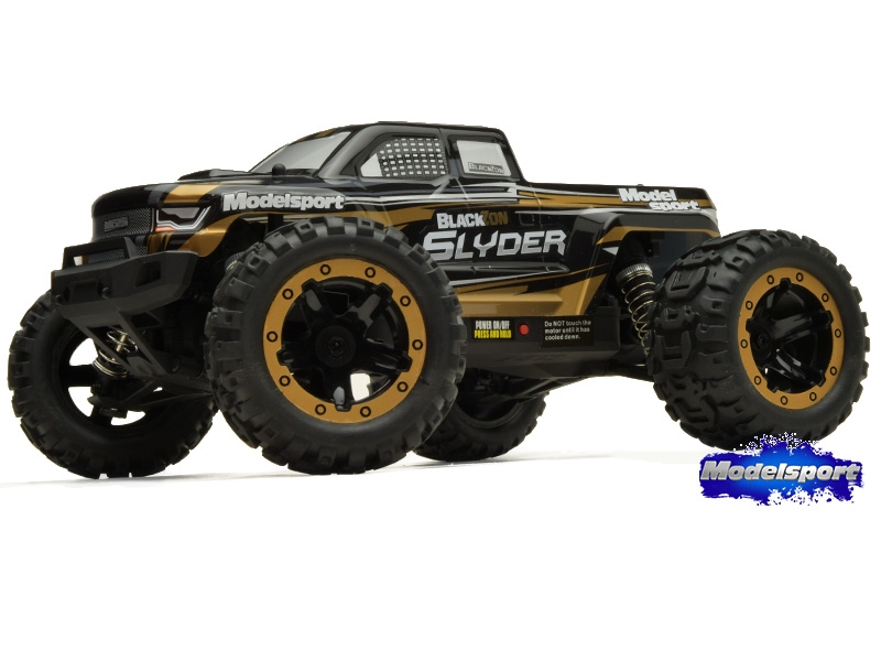 BlackZon Slyder MT 1/16th 4WD Monster Truck - Gold 540101