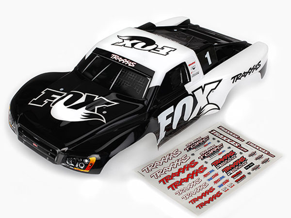 Traxxas Body Slash 4X4 Slash Fox Edition painted decals applied