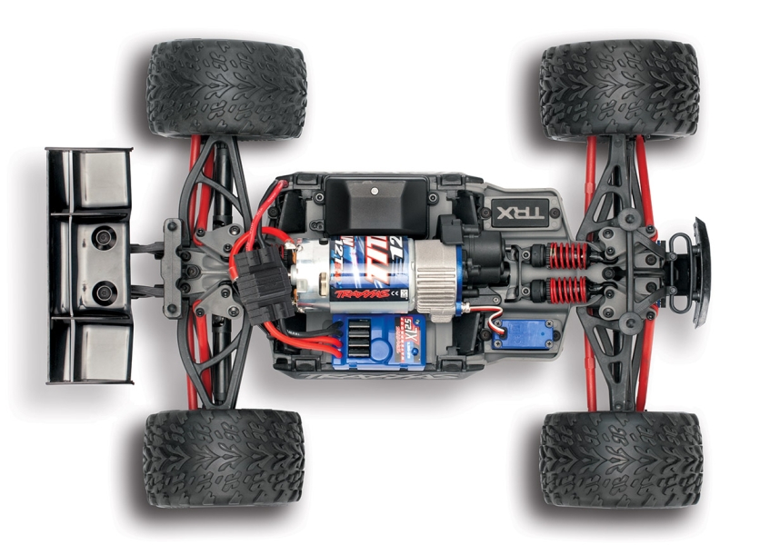 Traxxas E-Revo 1:16 4x4 XL-2.5 Titan 550 with Battery and USB Charger - Red TRX71054-8-RED