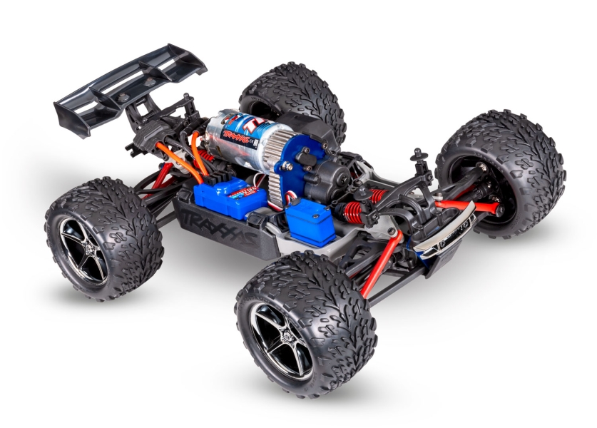 Traxxas E-Revo 1:16 4x4 XL-2.5 Titan 550 with Battery and USB Charger - Red TRX71054-8-RED