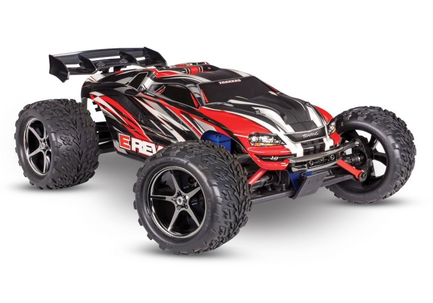 Traxxas E-Revo 1:16 4x4 XL-2.5 Titan 550 with Battery and USB Charger - Red TRX71054-8-RED