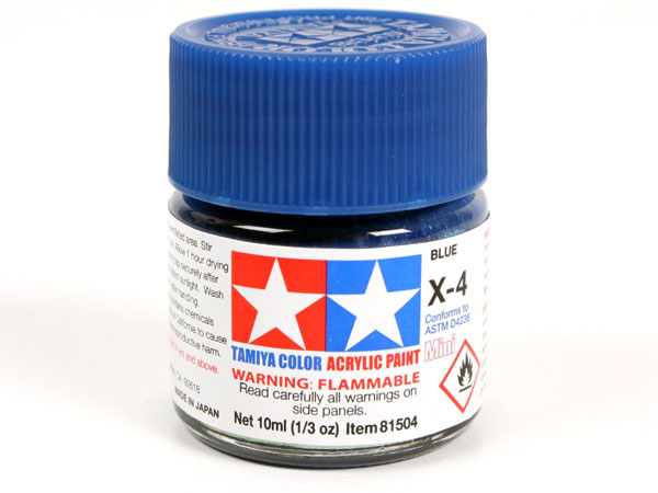 Tamiya X-4 Blue Mini Acrylic Paint - 10ml 81504