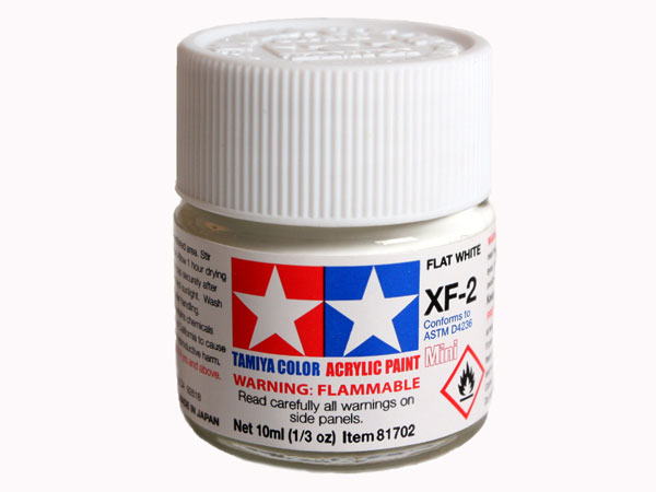 Tamiya XF-2 Flat White Mini Acrylic Paint - 10ml 81702