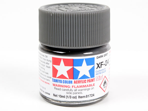 Tamiya XF-24 Dark Grey Mini Acrylic Paint - 10ml 81724