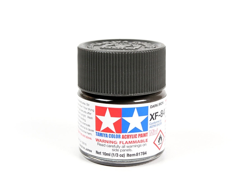 Tamiya XF-84 Dark Iron Mini Acrylic Paint - 10ml 81784