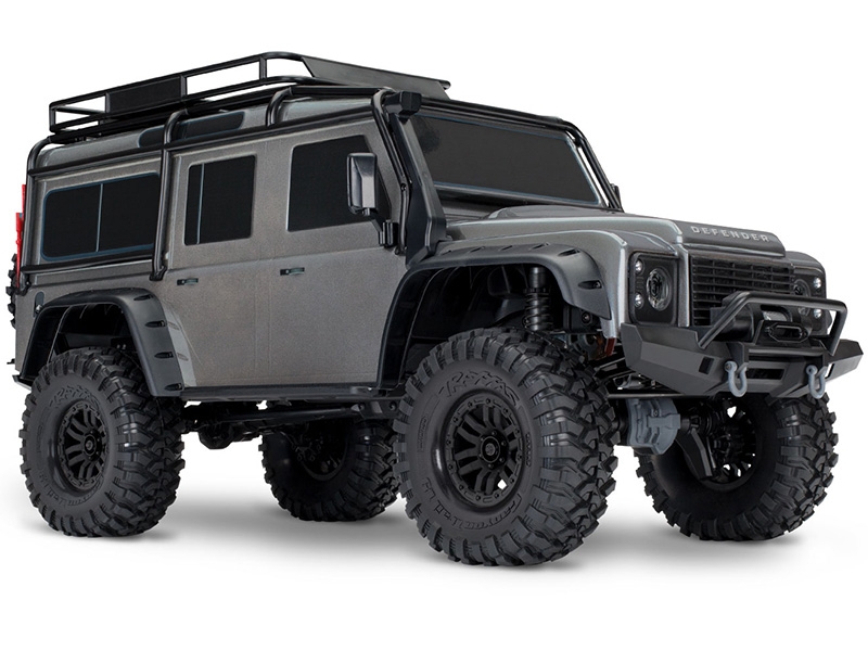 Traxxas 1/10 TRX-4 Defender 4WD RTR with Clipless Mounting - Silver TRX82256-4-SLVR