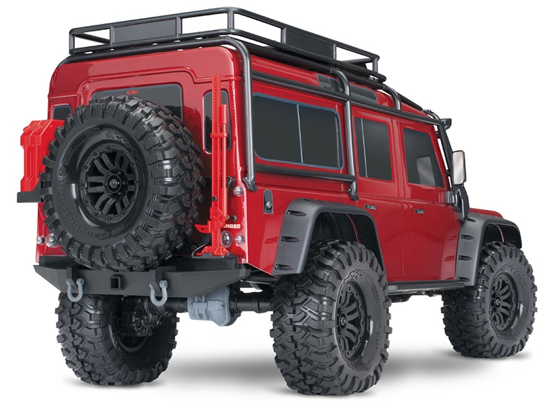 Traxxas 1/10 TRX-4 Defender 4WD RTR with Clipless Mounting - Red TRX82256-4-RED