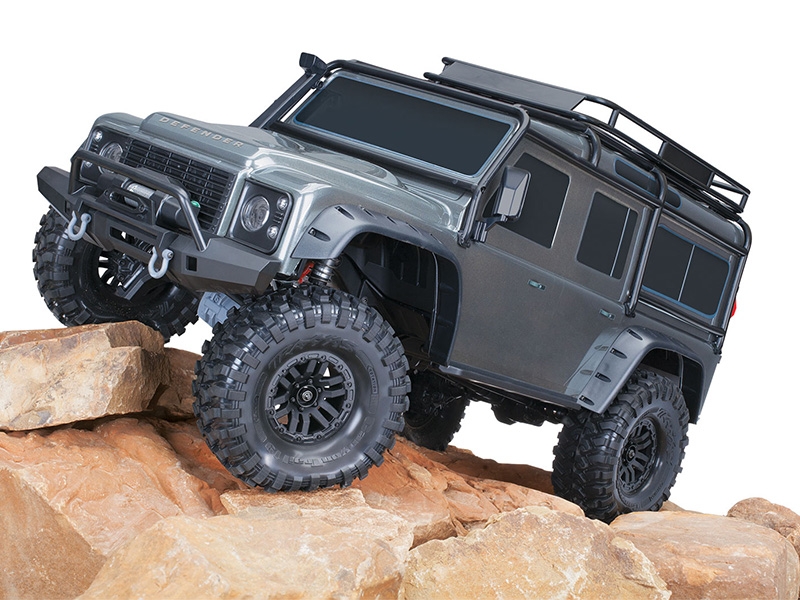 Traxxas 1/10 TRX-4 Defender 4WD RTR with Clipless Mounting - Silver TRX82256-4-SLVR