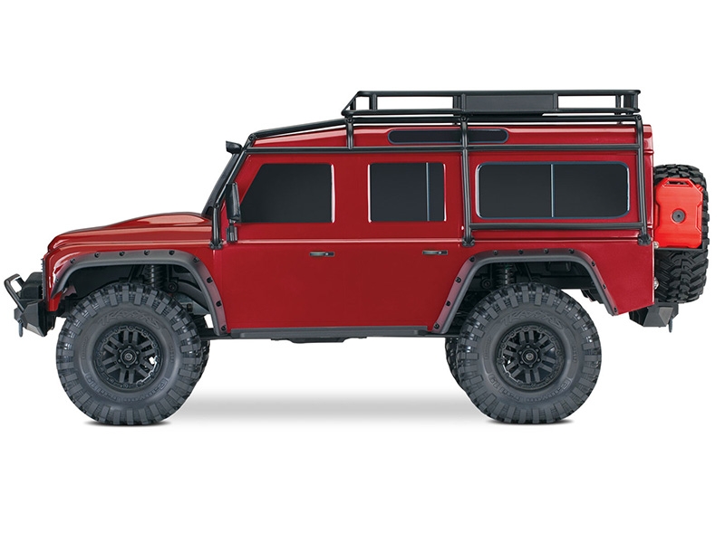 Traxxas 1/10 TRX-4 Defender 4WD RTR with Clipless Mounting - Red TRX82256-4-RED