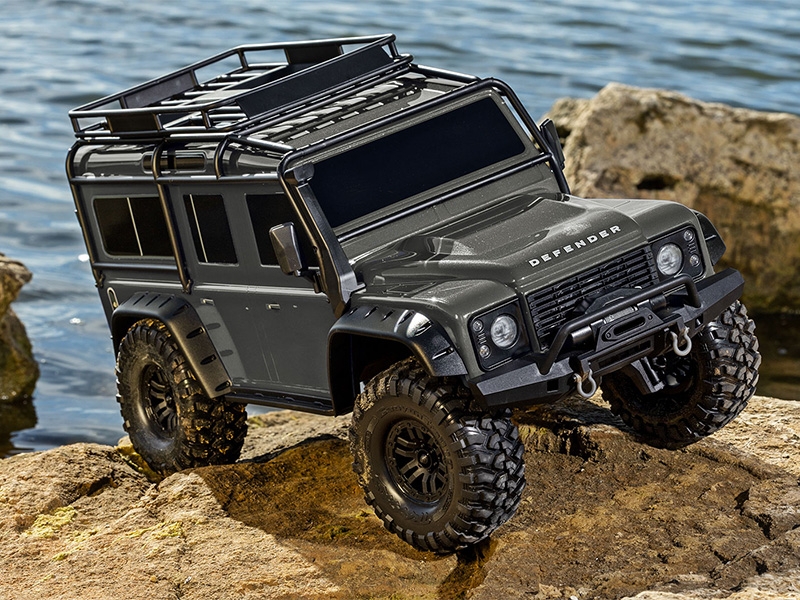 Traxxas 1/10 TRX-4 Defender 4WD RTR with Clipless Mounting - Silver TRX82256-4-SLVR